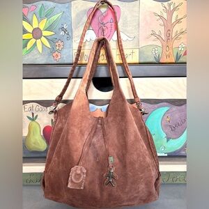 Henry Beguelin Suede Hobo Bag